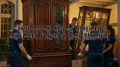 천안 신부동 사무실 이사? 가구 배치부터 효율적인 공간 활용까지!