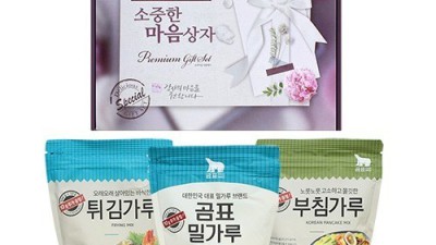 고민 끝! 득템한 밀가루튀김부침 선물세트 후기🎁 (최저가 정보)